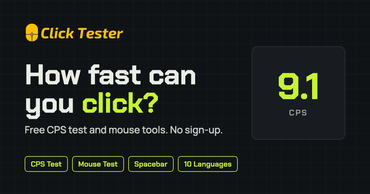 What Is Mouse Polling Rate? 125 to 8000 Hz - Click Tester